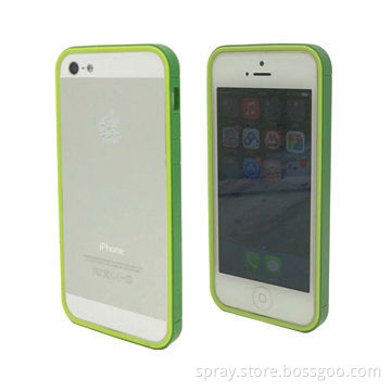 Dual injection, two-tone colored PC frame case for iPhone 5S